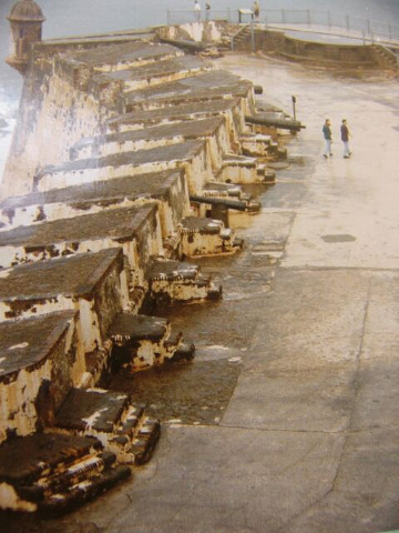 El Morro Fort With Cannon Stands